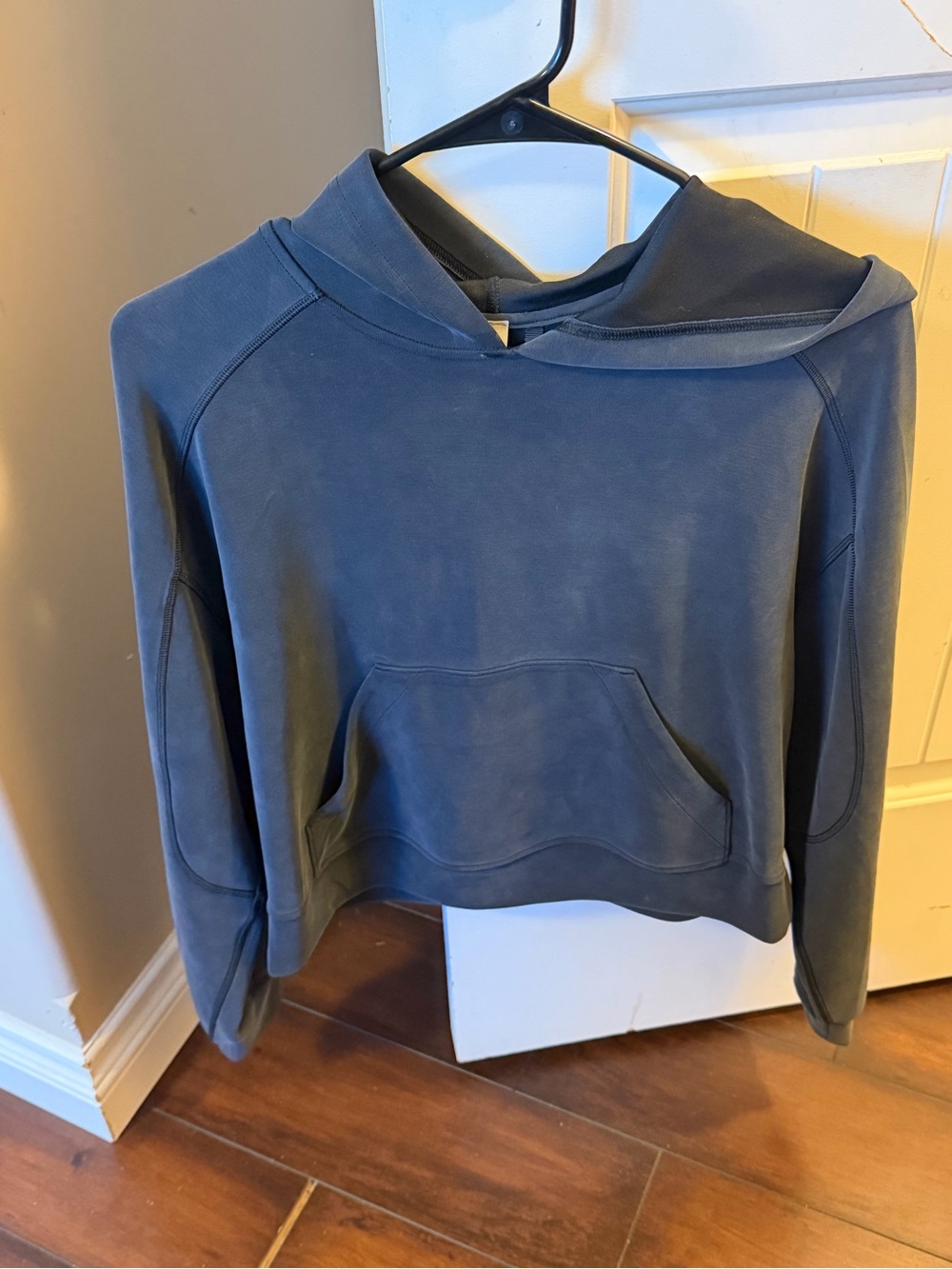 lululemon athletica set Slate Black Cropped Hooded Sweatshirt and pants new